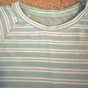 Athleta Girl: Size L (12) Active Striped Performance Long-Sleeve